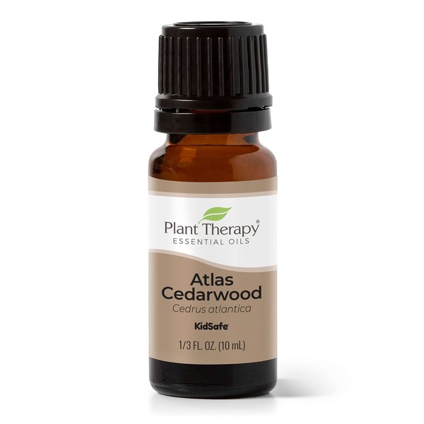 Plant Therapy Cedarwood Atlas Essential Oil 100% Pure, Undiluted, Natural Aromatherapy, Therapeutic Grade 10 mL (1/3 oz)