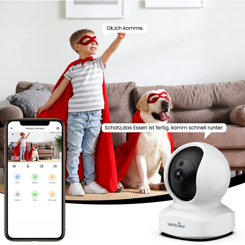 Wansview 1080P FHD WLAN IP Security Camera with Motion Detection