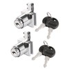 sourcing map Push Lock for Sliding Glass Cabinet Door Fits