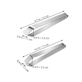 Gatuida 2pcs Stainless Steel Kitchen Pliers Set Flat and Tweezers for Precise Fish Bone and Poultry Deboning Ergonomic Grip Meat Hair Remover Tool for Salmon Sea Bass Chicken and Pork