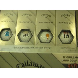 Callaway 1 dozen BRAND NEW 2025 Callaway SuperSoft  White golf balls  Grillmaster