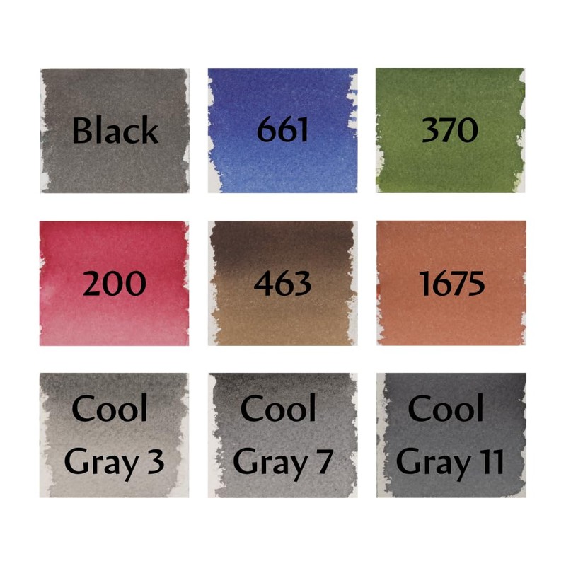 Talens Pantone Marker Set of 9 City Dual Tip Pen