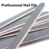 Nail Files Black Straight Nail File Double Sided Vivid Stella