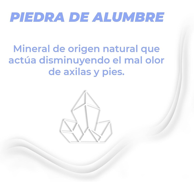 DESODORANTE NATURAL CON PIEDRA DE ALUMBRE, SIN PARABENOS ROLL ON