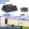 Steel DN Mate 6 Pack ADC-12 Aluminum Deck Railing Bracket