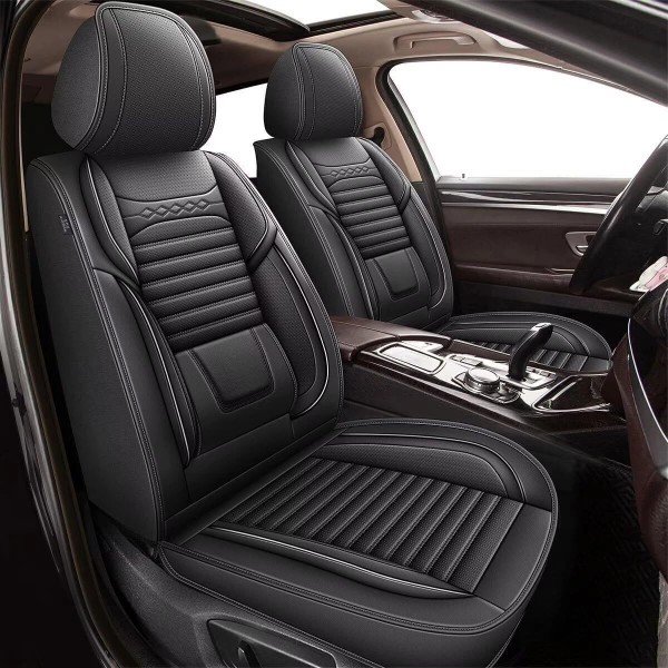 Front Row Car 2-Seat Cover Faux Leather Pad For JEEP