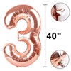 40 Inch Rose Gold Balloon Number 13 Balloon,Jumbo Mylar Foil