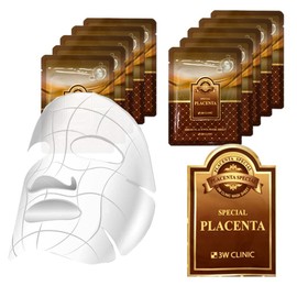 3W Placenta Extract High Adhesion Cold and Hot Mask Sheets 10 Sheets Placenta / 3W 태반 추출물 고밀착 냉온 마스크 시트 10 매 플라 센타