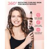 Rotating Curling Iron 1 Inch, Ceramic Automatic Curling Wand for