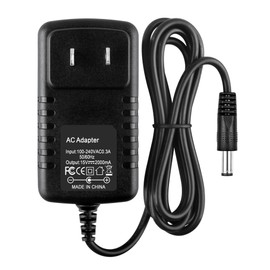 Acdctek 15V 2A 1.5A Power Supply 15 Volt Charger 2000mA 30W Max Regulated Switching AC to DC Cord Adapter with 10 Connector 100V - 240V Input Adaptor US Wall Plug