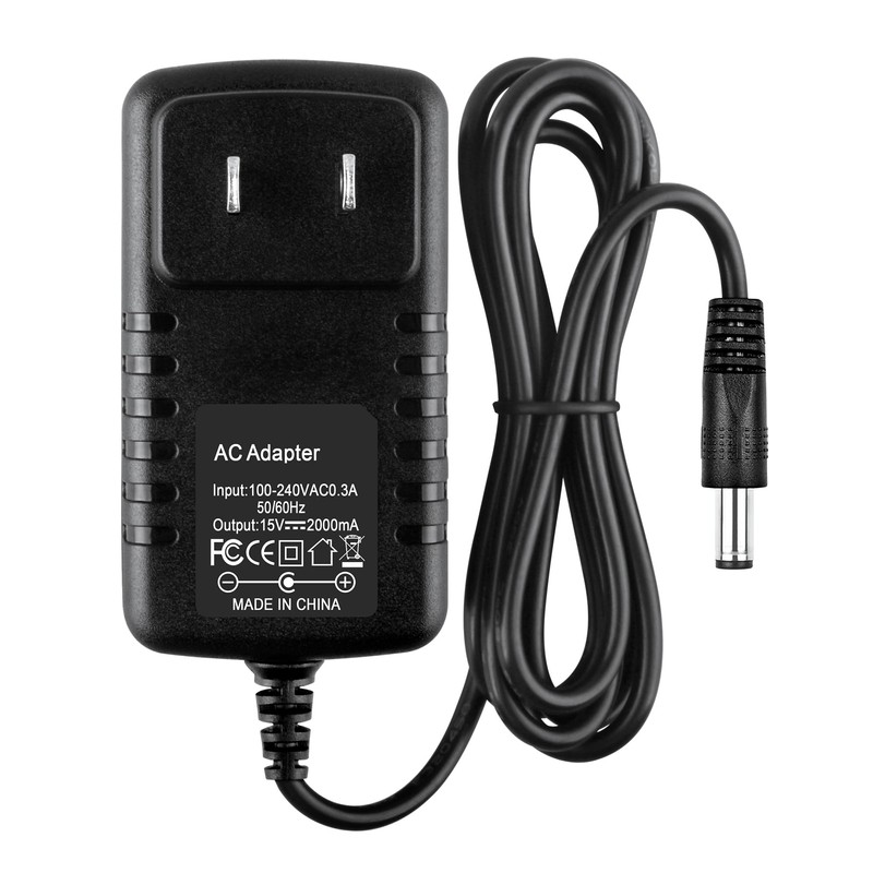 Acdctek 15V 2A 1.5A Power Supply 15 Volt Charger 2000mA