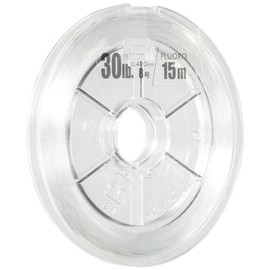 Yamatoyo Fluoroshock Leader, 32.1 ft (15 m), Thin Spool, Transparent, No. 8 (30lb)