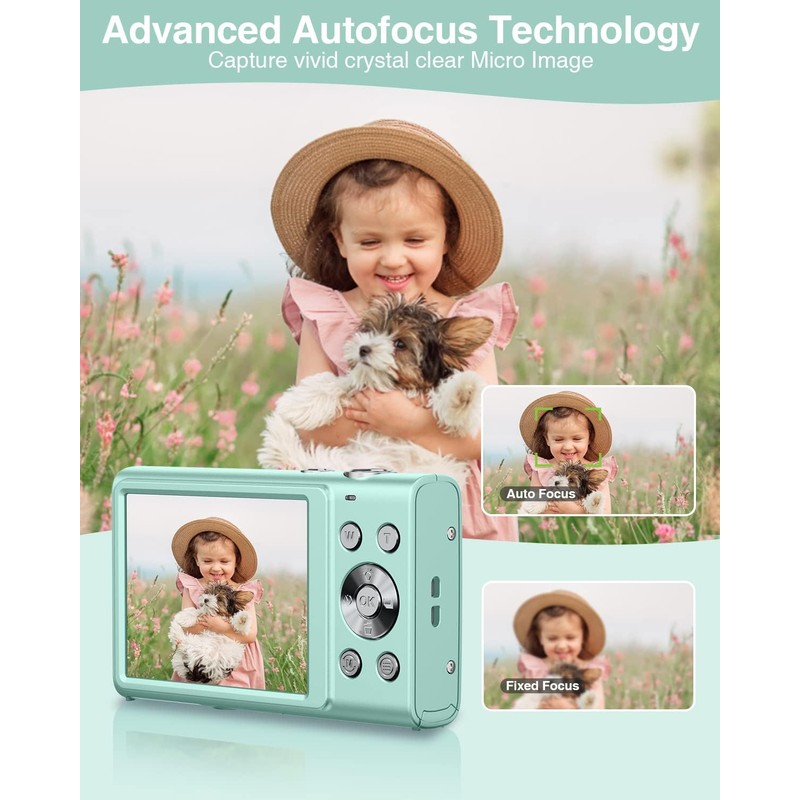 Digital Camera, 1520P Autofocus Compact Camera 48MP Digital Cameras Portable