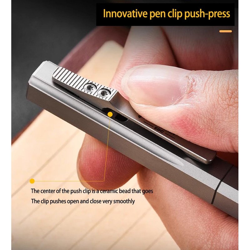 Gmbnx Bolt Action Pen, Multifunctional Edc Pen Titanium Pen for
