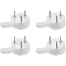 100 Pieces Plastic Hardwall Hanger Hooks,Photo Frame Traceless Hook Nail,Plastic Invisible Traceless Hardwall Picture Hook,Concrete Hanging Hooks Non-Trace Hanging Kit White for Photo Painting