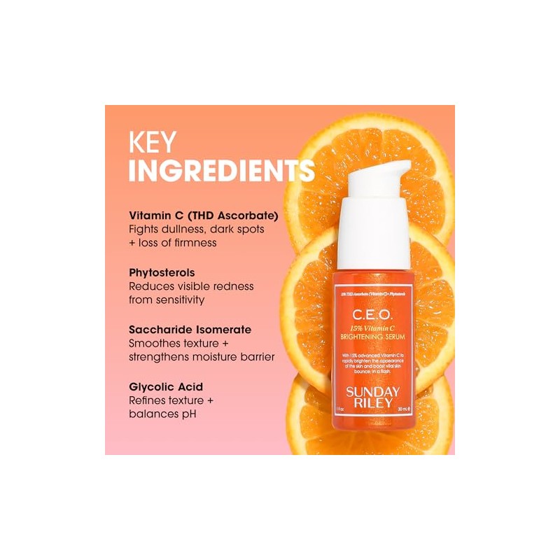 Sunday Riley C.E.O. Rapid Flash Brightening Serum, 1.0 Fl Oz