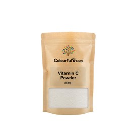 Vitamin C Powder 250g | Pure L-Ascorbic Acid | BP Grade | Non-GMO, Vegan | by Colourful Trees