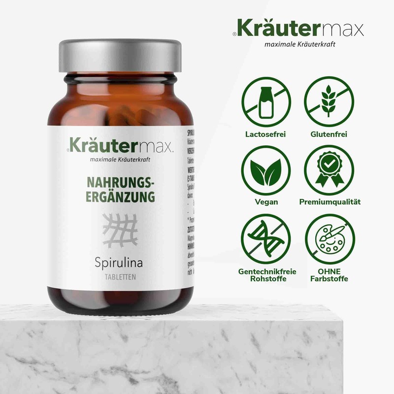 Kräutermax Spirulina Tablets 1 x 300 Pieces