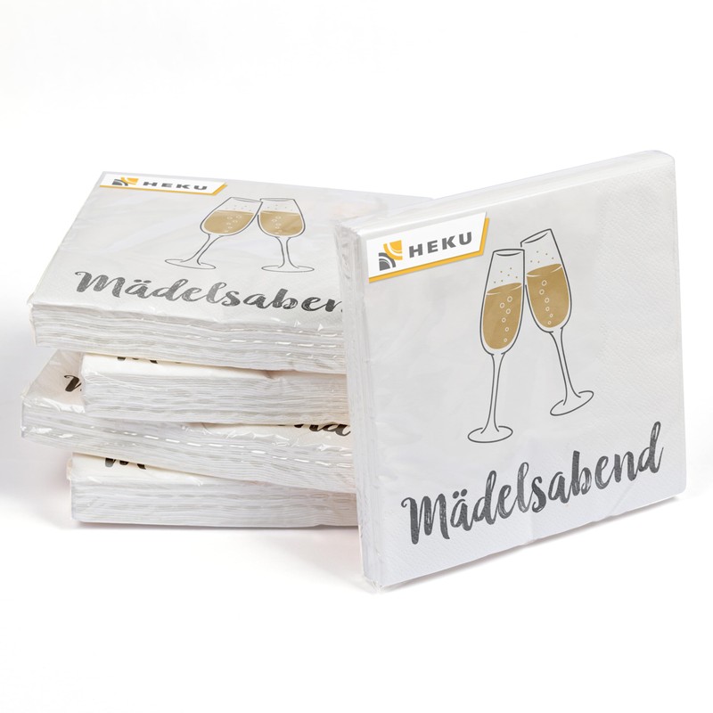 HEKU 30243-329 100 napkins, cellulose, ‘Mädelsabend' (German language)