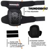Thunderbolt Womens Knee Pads for Work - Black Design, Comfortable