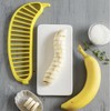 2-Pack... Banana Slicer Kitchen Tool, Plastic Fruit Cutter, Fruit Cutter,
