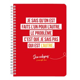 Clairefontaine Jemedisais 116013C Spiral Notebook DIN A5 14.8 x 21 cm 74 Sheets Lined 90 g Assorted Designs Pack of 1