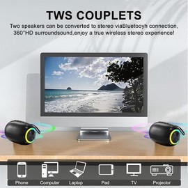 Bluetooth Speaker, Portable Bluetooth Wireless Speaker 18-Hour Playtime, 10M Bluetooth Range,Wireless Mini Speakers with Enhanced Bass, Noise-Cancelling Mic for Outdoor, Travel, Home, Garden Party