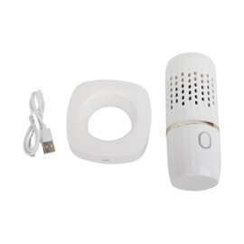 Vegetable Washing Machine Multifunction Wireless USB Charging Auto Capsule Fruit Purifier for Kitchen White