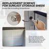 12PCS Storage Sheds Replacement Bolts with Screwdriver,Compatible with Suncast Storage