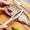 2 Pieces Fish Scaler Tool, Stainless Steel Skin Remover Fish