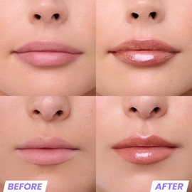 Wonderskin Wonder Blading Top Gloss - Gold Lip Gloss, Non-Sticky, Hydrating Lipgloss & Long Lasting Glitter Lip Gloss For Women (Gold Glitter)