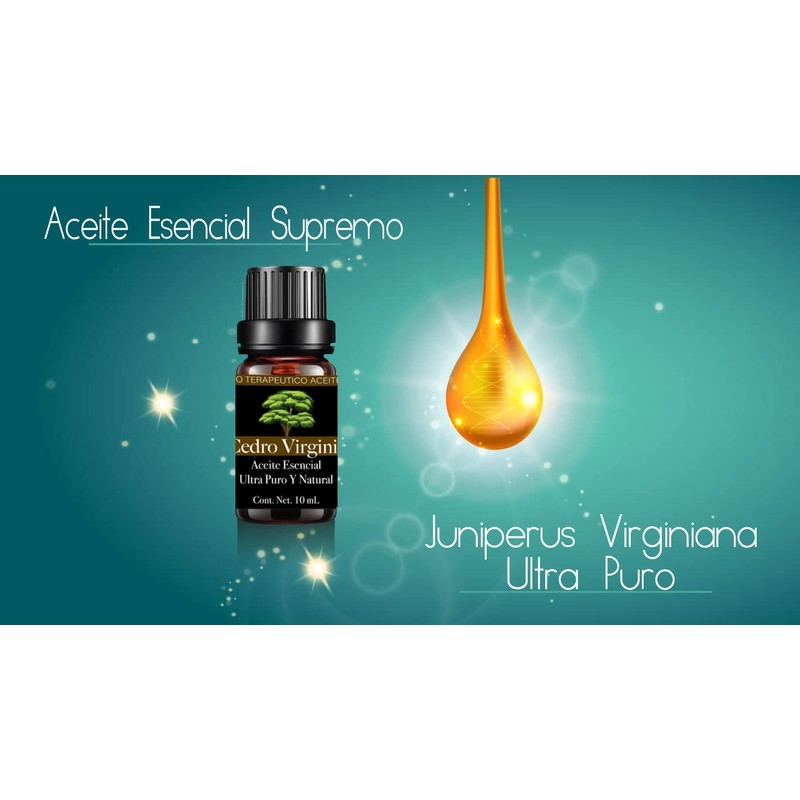 Alluem Aceite Esencial de Cedro Virginia 100% Natural Y Puro