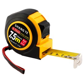 Tape Measure, Measuring Tape, Tape Measure 25 ft, 25-Foot Steel Retractable Metric Tape Measure Body Measuring Tape for Body Measurements, Manual-Locking, for Construction, Carpenter, Designer