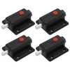 LT Easiyl 4pcs Black Plastic Push Button Spring Loaded Automatic