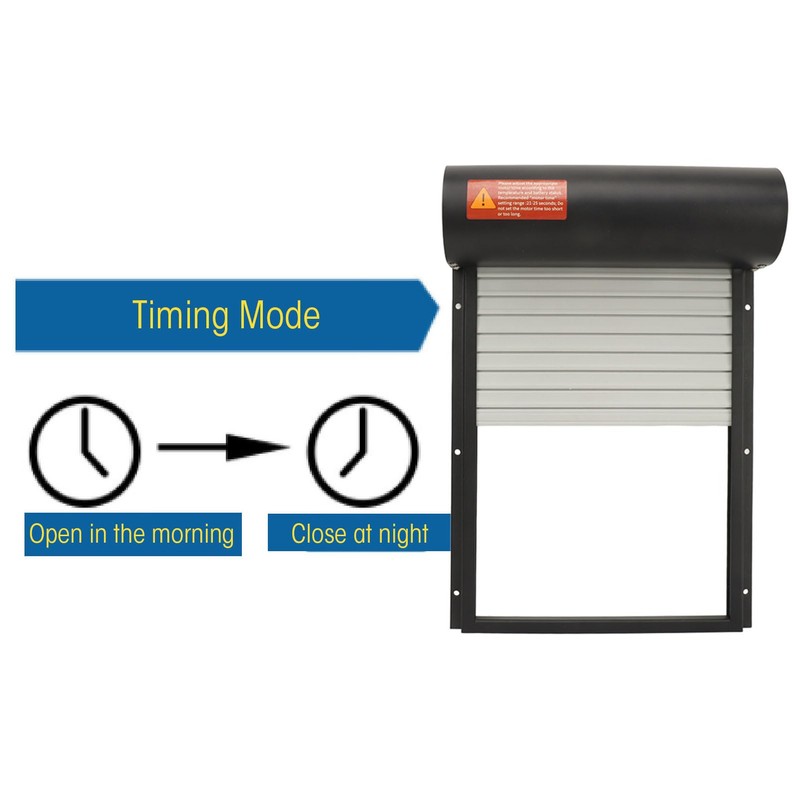 Metal Solar Powered Door for Duck Goose Farm, Automatic Chicken