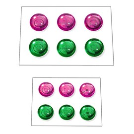 Customized Materials (3D Lens Seals) Color Coded Plastic Model, Pink, Green