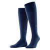 Burlington Leeds Knee Socks Opaque Warming Effect Virgin Wool, Blue