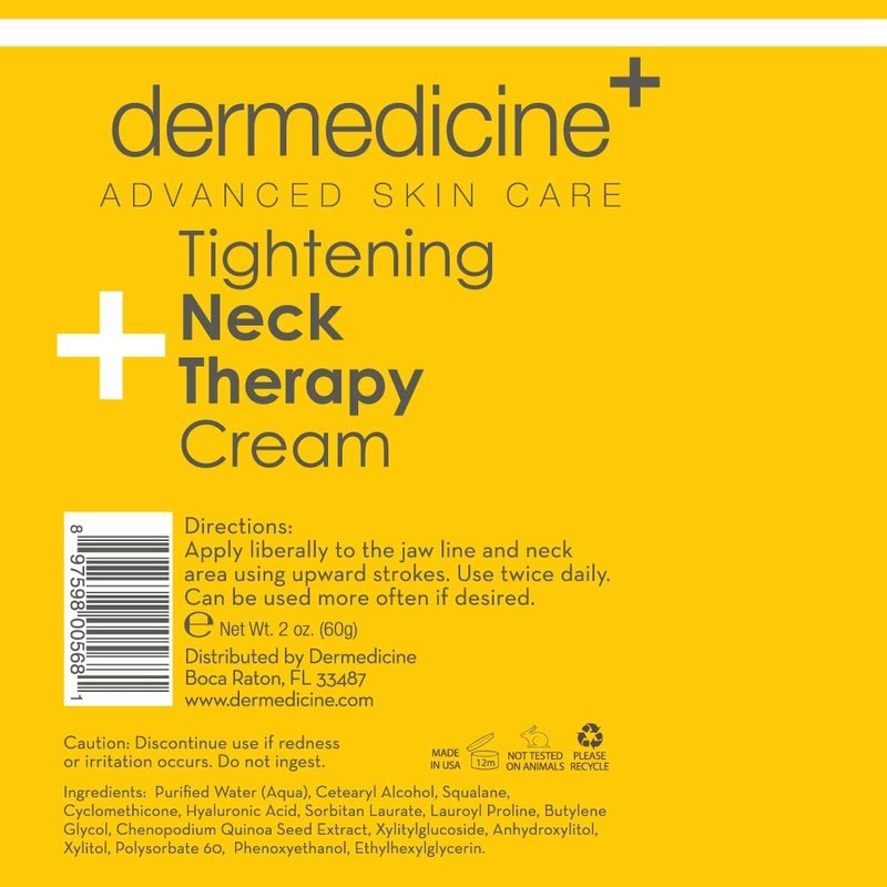Dermedicine - Advanced Skincare Tightening Neck Therapy Cream, 1 oz.