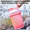hzbaiyi Protein Shaker Bottle with Mixing Ball Leakproof Flip On