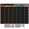 TMS Magnetic Monthly Planner and Dry Wipe Pen, Blackboard Fridge