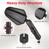 OFIG Adventure Motorcycle Mirrors, Adjustable Motorcycle Side Mirrors with 7/8"