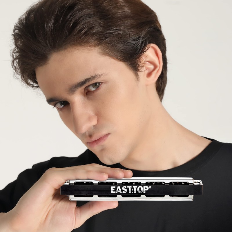 EAST TOP Harmonica Reproduction Harmonica Tremolo Harmonica C Tone 24