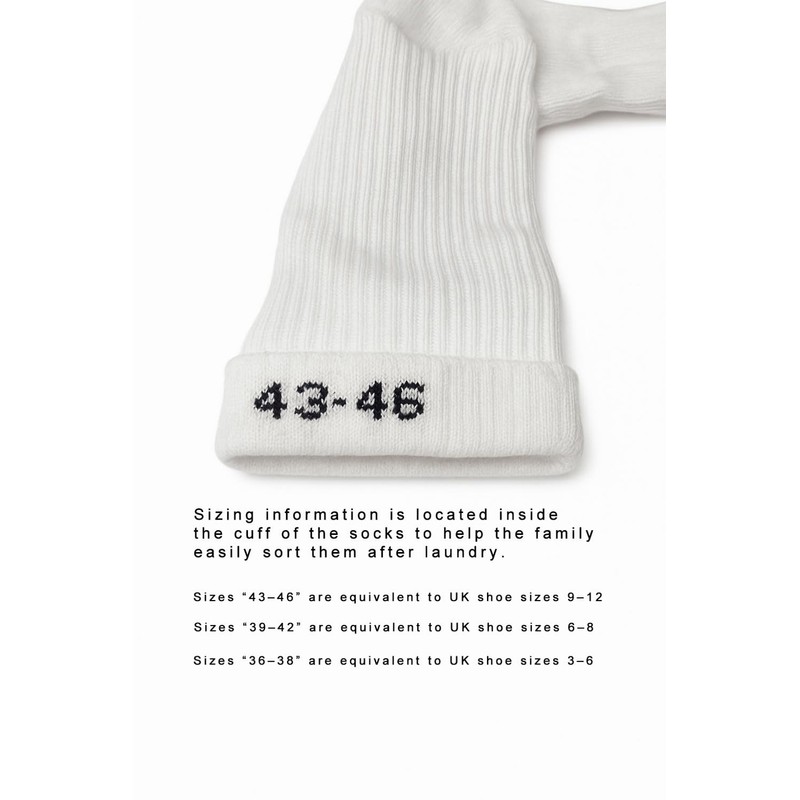 Laulax 3 Pairs Elite Performance Cushion Crew Basketball Training White