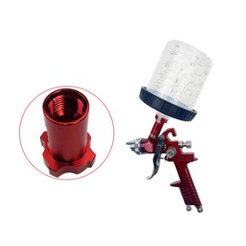 Penfeinx Spray Gun Cup Adapter, Fit for PRO-33 PRO-44, and PRO-88, Female Adapter with 16mm Thread,1.5mm Pitch HVLP Paint Gun Models(RED).