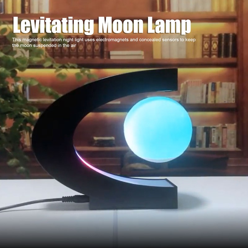 Levitating Moon Lamp ABS Floating Moon Night Light for Office