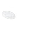 Clear Straw Slotted Flat Lid for Fabrikal 9 & 10