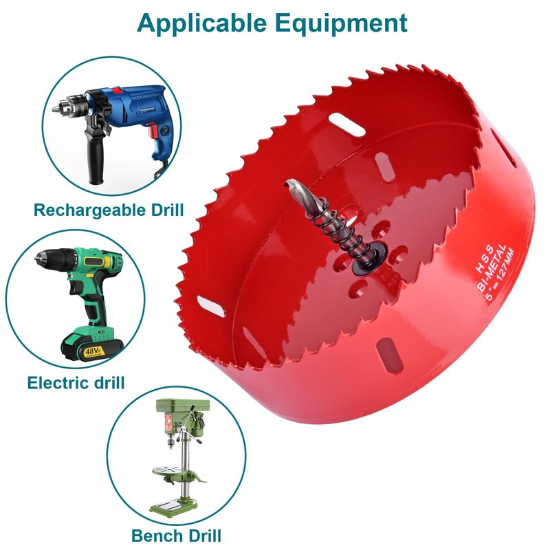 6 Inch / 152mm Hole Saw for Wood, Plastic Board,