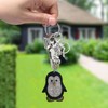 2 Pieces Penguin Keychains, Creative Keychains, Rhinestone Keychains, Gift Keychains,