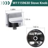 W11159630 Stove Knob Compatible with Whirlpool Gas Range Replace W11023139