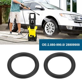 LT Easiyl Pack of 10 O-Ring Seal for Lance Hose Nozzle Outer Diameter 14 mm Wire Diameter 2 mm Compatible with Karcher Pressure Washer Hose Lance Gun Rubber Seal 2.880-990.0